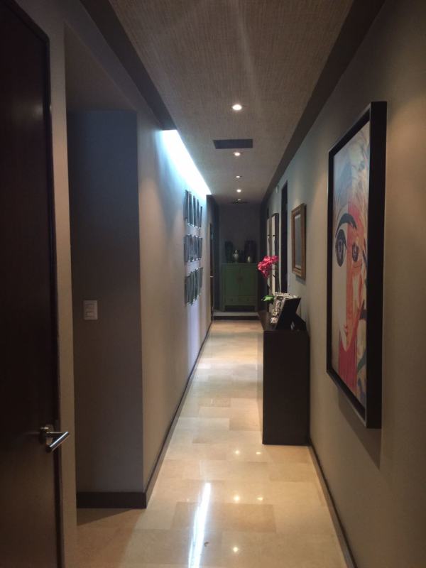Interior hallway with modern design and decor PH Panama Bay Costa del Este Panama