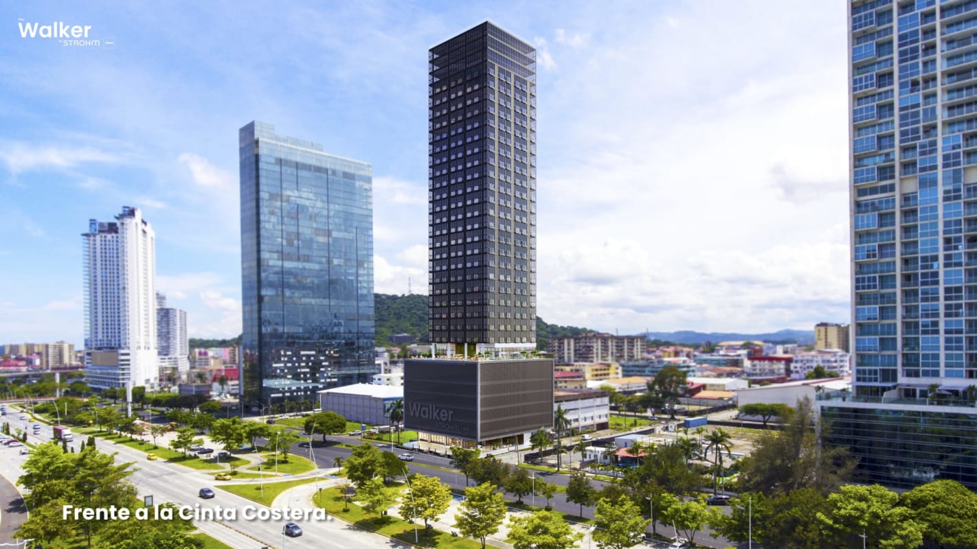 PH The Walker contemporary high-rise glass facade Avenida Balboa Panama City