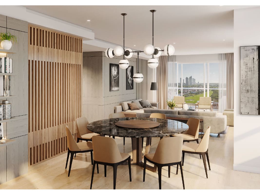 Lobby luxury marble design at PH Celeste Santa María Panama