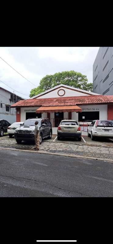 Historic style commercial property with parking and red roof Calle 50 Panama City