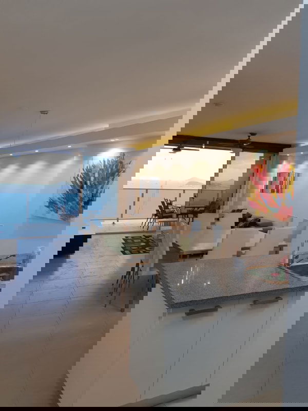 Modern bathroom featuring glass enclosed shower and elegant vanity Waters on the Bay Panama