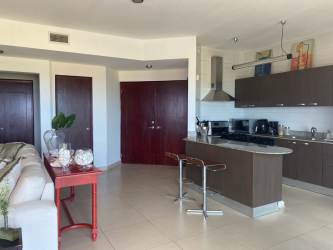 Guest bedroom with closet and ensuite bathroom PH Las Olas Vistamar Resort San Carlos