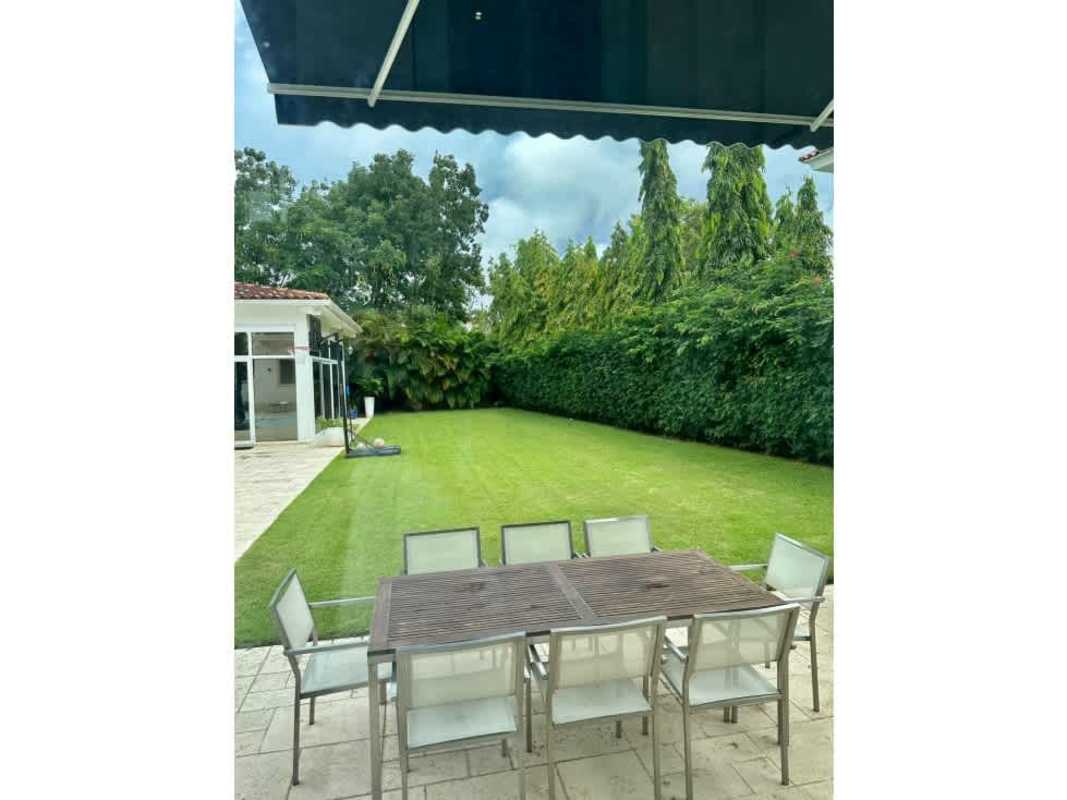 Fully equipped kitchen with island granite countertops luxury house Santa María Panama