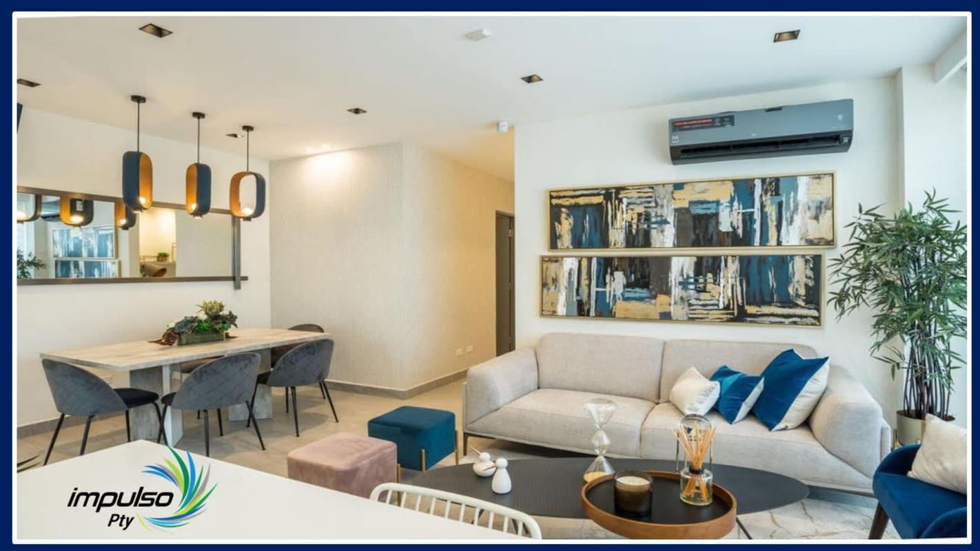 Modern kids bedroom with bunk bed setup and storage PH RISE Panama City