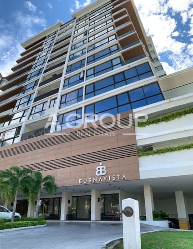 Contemporary high-rise tower Buenavista Residences exterior in Santa María Panama