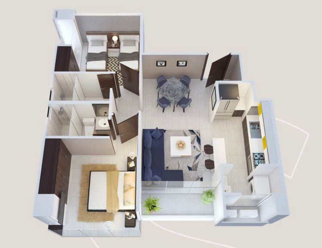 Bedroom in PH Park Square with skyline views Panama City