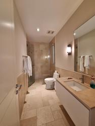 Modern kitchen with granite counters double fridge stainless appliances luxury villa Buenaventura Panama