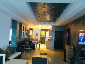 Fully equipped modern kitchen granite counters in oceanfront condo Playa Blanca Rio Hato