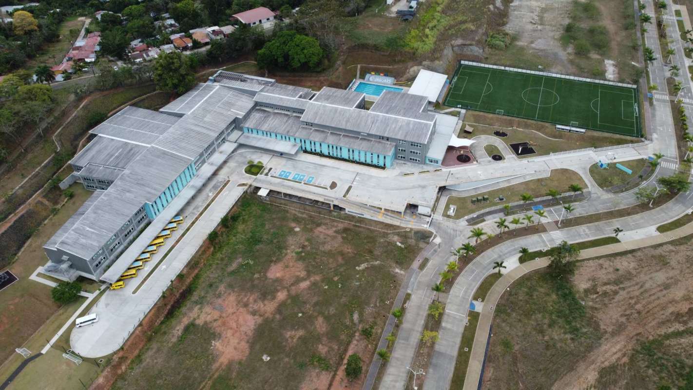 View of apartment buildings within Green Valley Pedregal Panama community