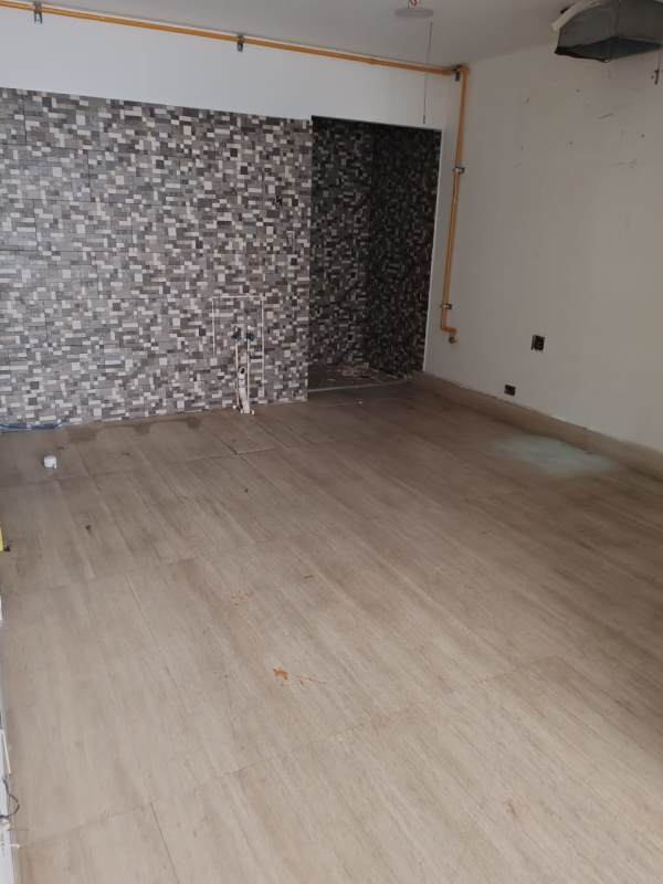 Pre-installed unfinished kitchen space with mosaic backsplash and gas lines Plaza 68 San Francisco Panama