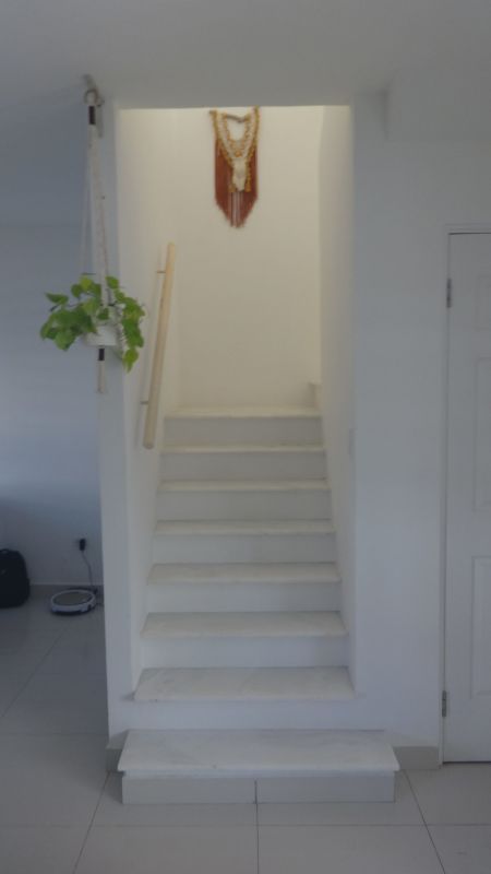 Dining space with window blinds, table and pendant light, Villa Zaita Panama