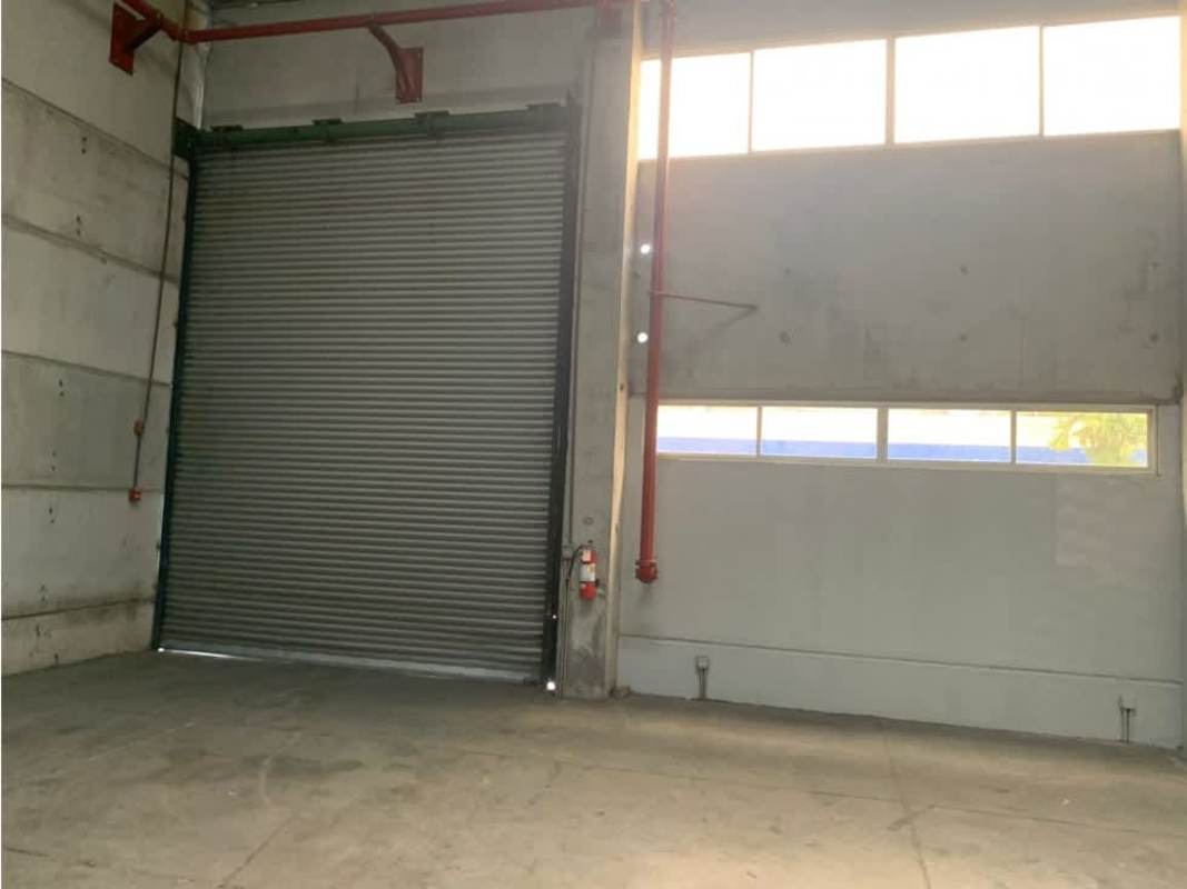 Warehouse featuring large rolling shutter door, windows and concrete walls Villa Zaita Panama