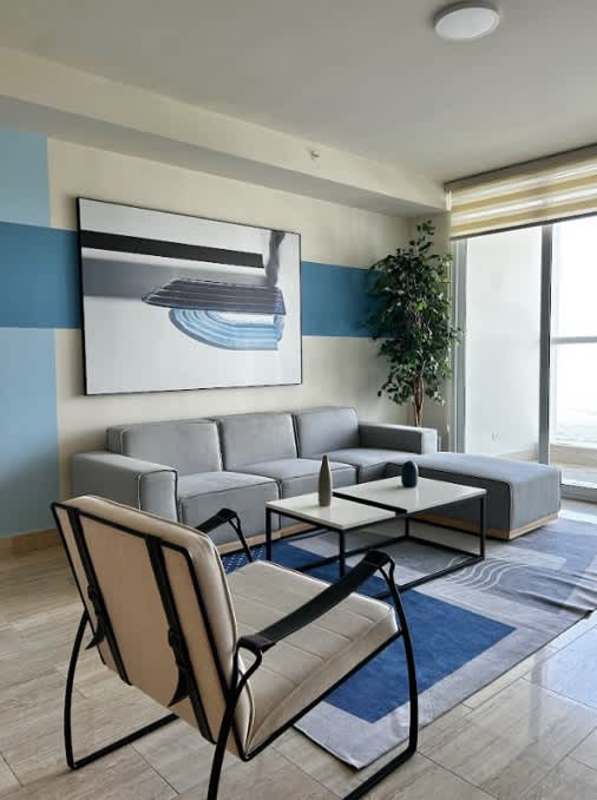 Open modern kitchen with appliances at PH The Regent Costa del Este Panama