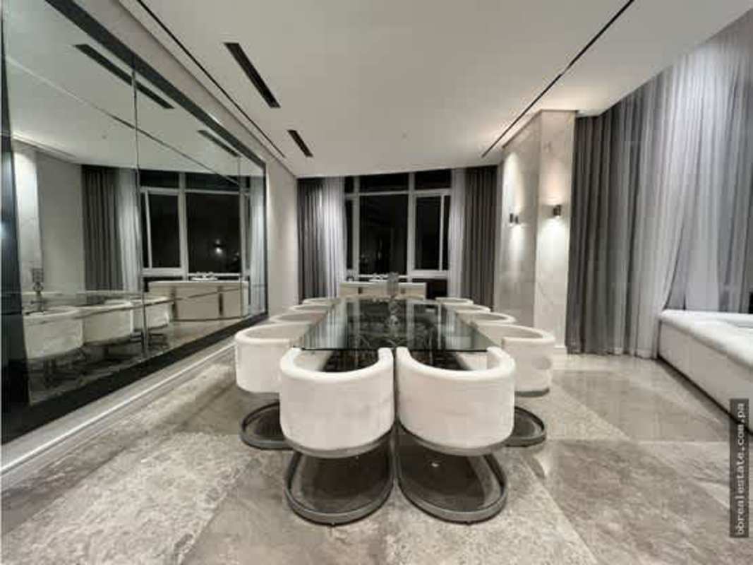 Private home theater with star ceiling and plush seats Blue Bahia Punta Pacífica