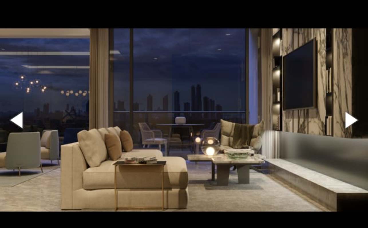 Rooftop infinity pool with panoramic Pacific Ocean and golf views at The Ivy Santa María Panama City