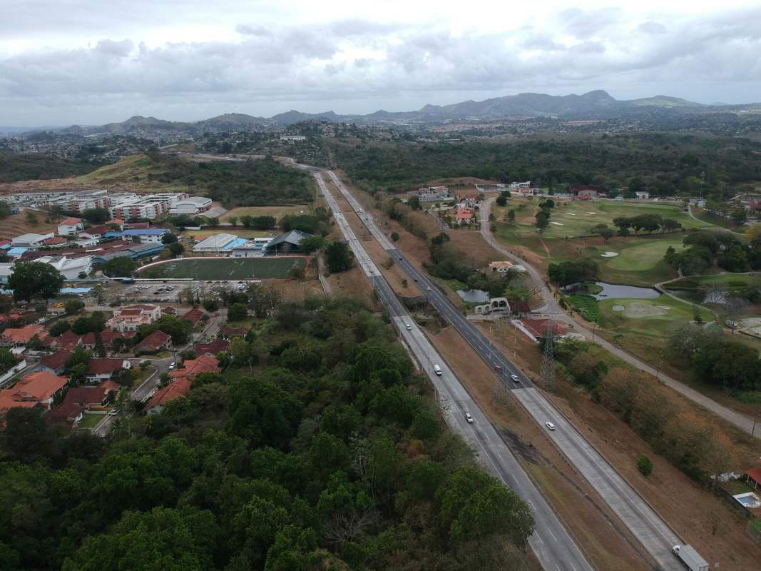 Highlight of a vacant lot in elite Club de Golf community Brisas del Golf Panama