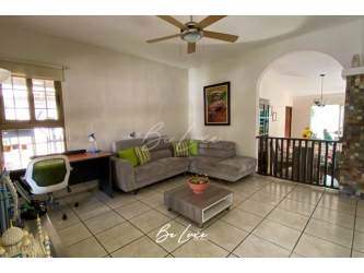 Master bedroom with balcony, AC, pool and garden view beach house Las Lajas Panama