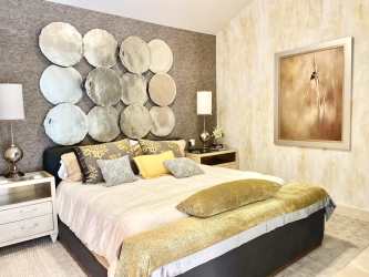 Modern loft bedroom with garden views, contemporary finishing at Puntarena Buenaventura