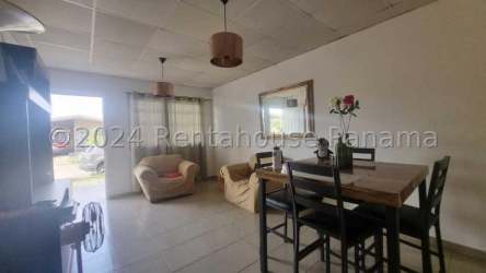 Bright open plan living dining room tiled Lo Chorrera affordable house