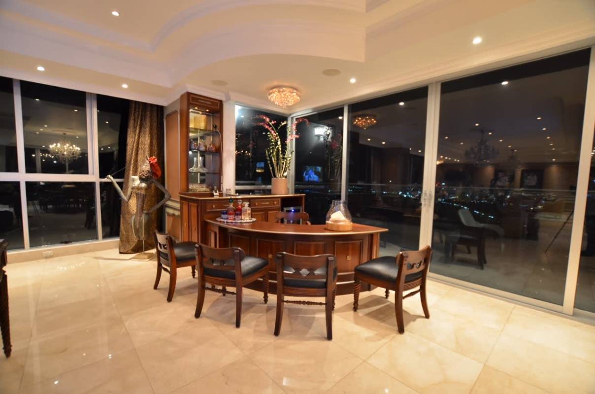 Terrace balcony penthouse panoramic ocean and skyline view PH Ocean Two Costa del Este