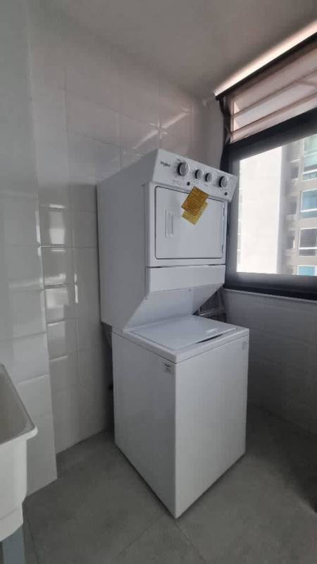 Large living room with marble floor, big windows and ceiling lights in PH Regalia Costa del Este Panama