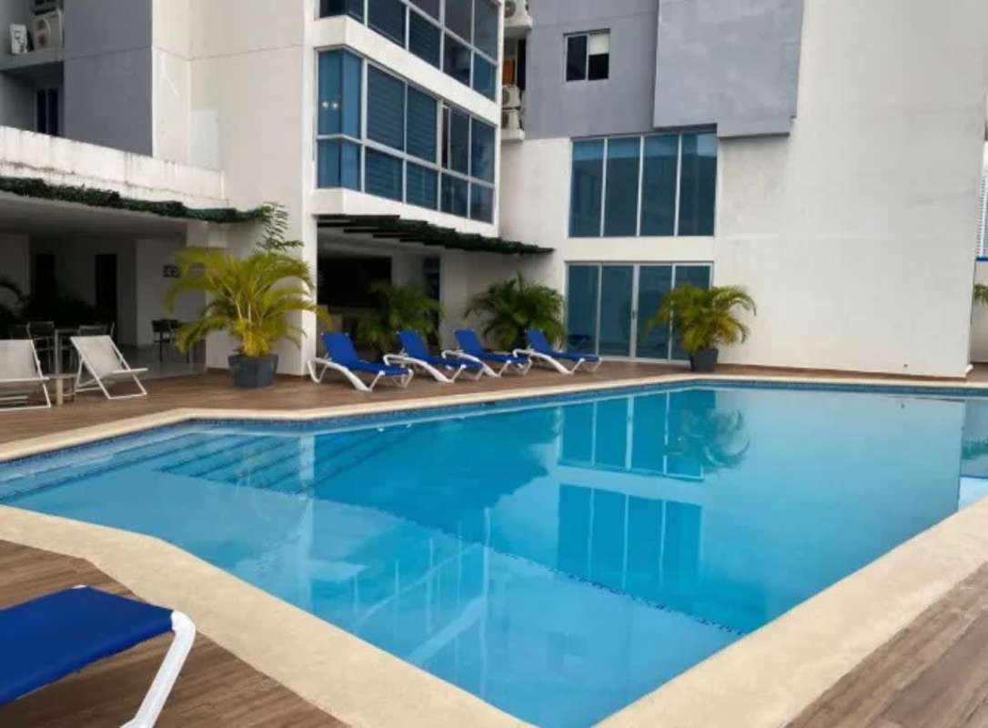 Safe children play area with artificial turf and equipment PH Coral Towers Panama