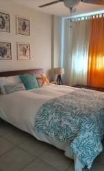 Contemporary bright bedroom with coastal theme decor at PH Rodman Bijao Panama