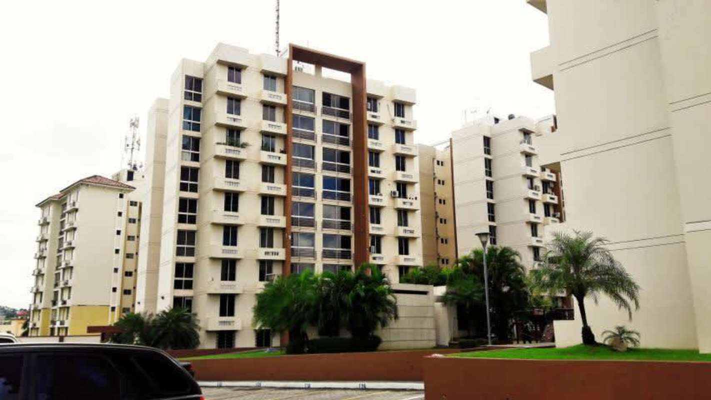 Contemporary multi-story condo buildings with balconies PH McGregor Condado del Rey Panama