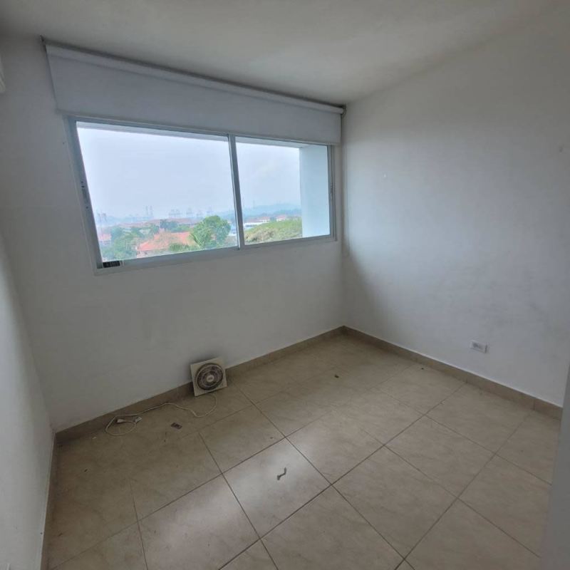 Modern bathroom with tiled walls, glass shower enclosure at PH Albrook Towers Panama
