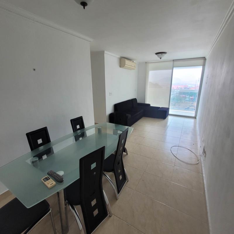 Modern kitchen with granite countertops and appliances in apartment PH Albrook Towers Panama City