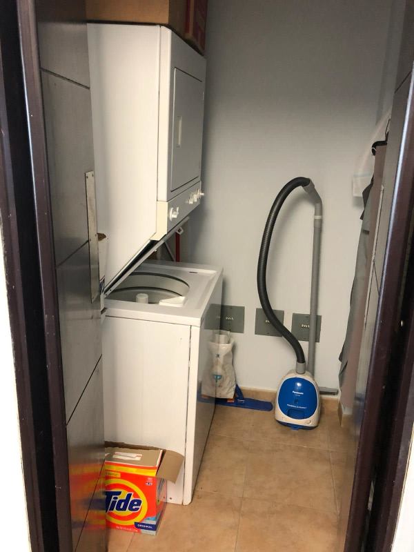 Modern bathroom with tile and glass shower PH Bayfront Tower Panama City
