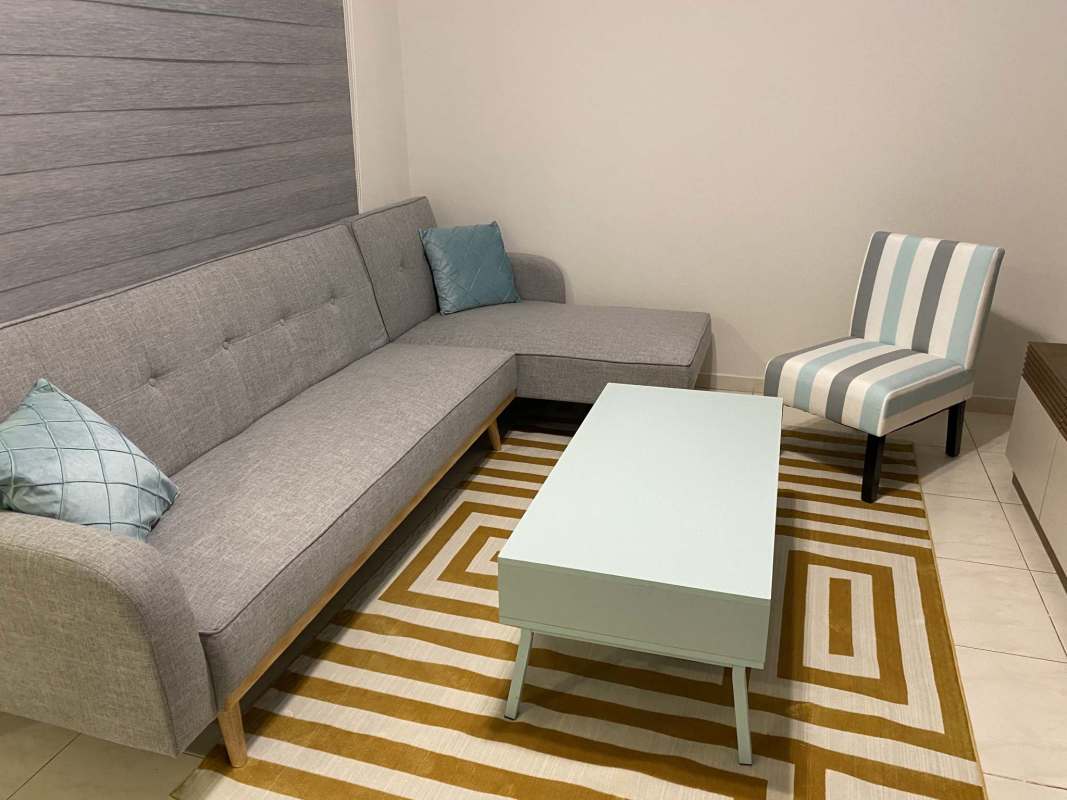 Bedroom furnished with air conditioning and natural light in gated Don Bosco Mediterranean