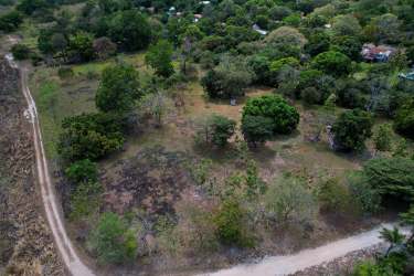 Wide sandy beachfront with natural tropical vegetation Santa Clara Panama