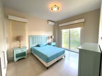 Large covered terrace balcony with Pacific views at Casamar Resort Panama beachfront condo for sale