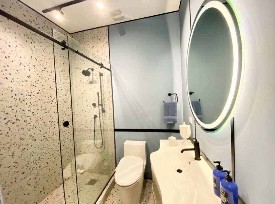 Bright bedroom with large windows, built-in closet, luxury finishes with ocean view at Pearl at the Sea Costa del Este Panama