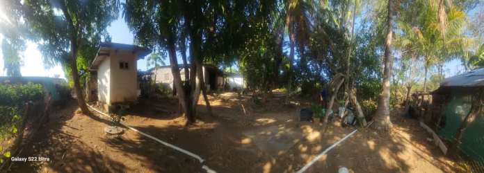 Single-family rural home Guararé Panama with front porch and trees