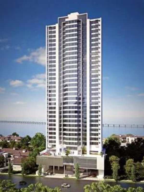 Luxury condo kitchen with granite countertops and appliances in PH Dalmare Coco del Mar Panama