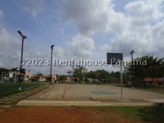 Outdoor multi-sport court basketball court inside gated community La Roca La Chorrera Panama