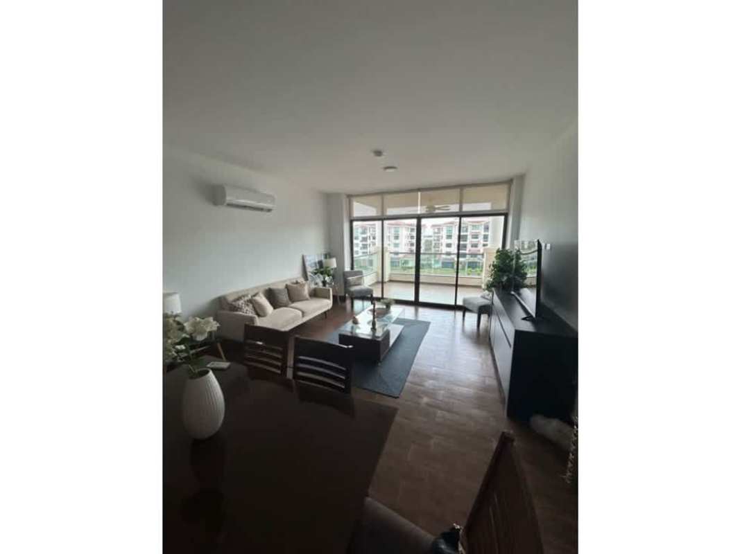 Landscaped gardens with tropical plants at PH Costa Mare Panama City