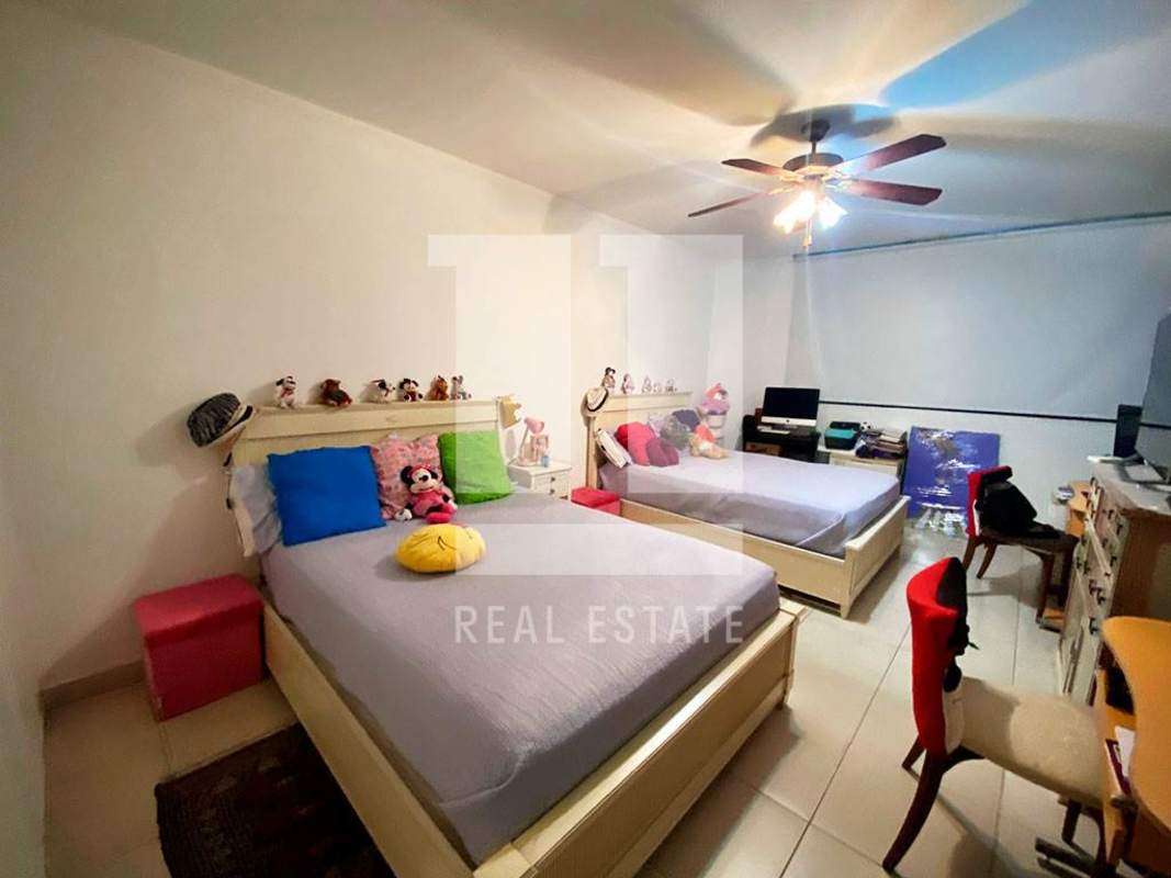 Balcony view of tropical neighborhood and skyline PH Coco Palace Coco del Mar Panama