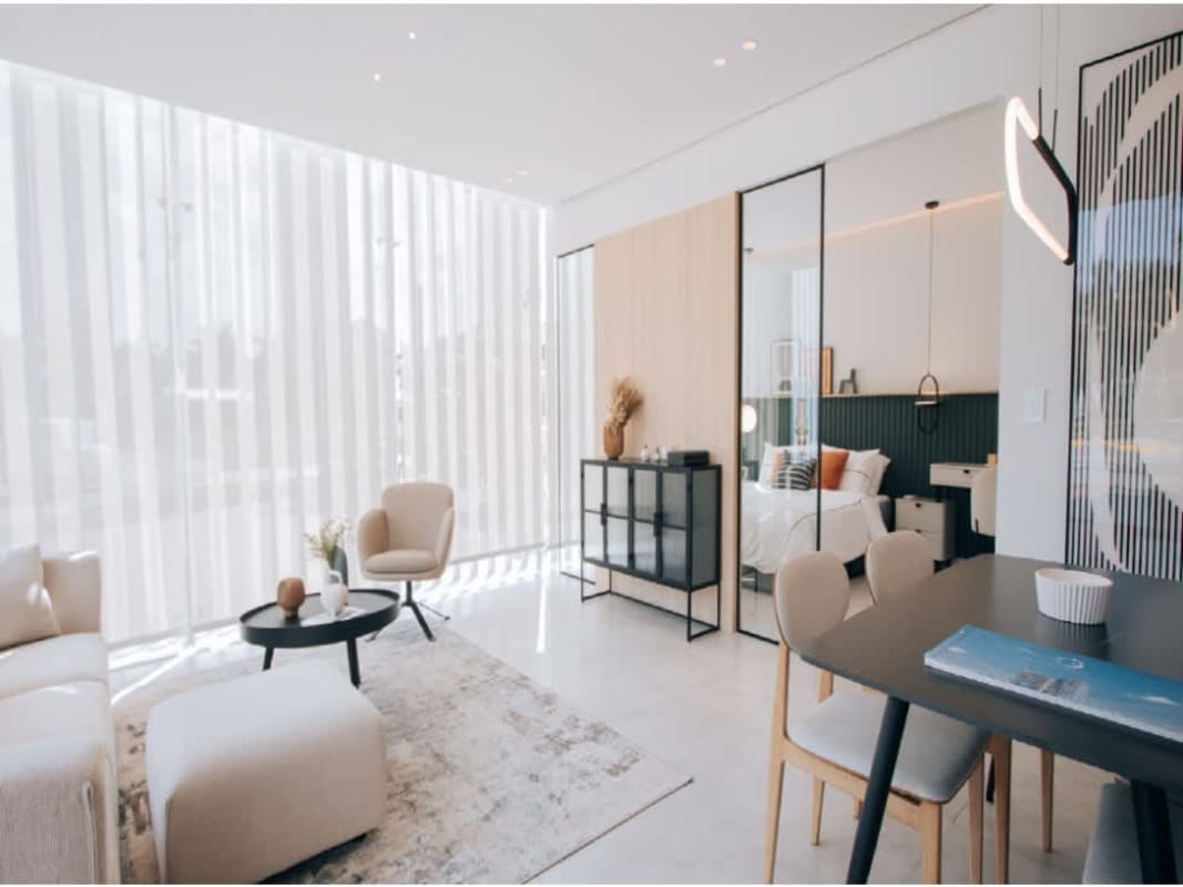 Functional one-bedroom condo suite 53m2 floor plan Generation Tower Costa del Este Panama