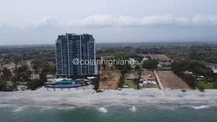 Beachfront oceanfront site for sale Playa Blanca Pacific Panama