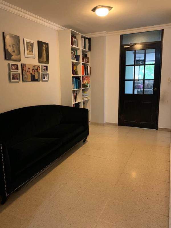 Laundry area with appliances in remodeled PH Barlovento apartment Punta Paitilla