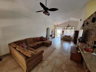 Guest house open living dining area with terrace in mountain estate for sale Panama