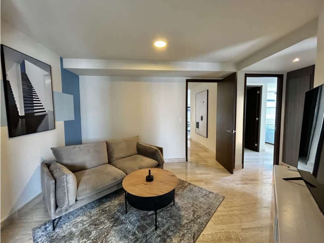 Dining room with large balcony overlooking ocean and skyline PH Regent Costa del Este