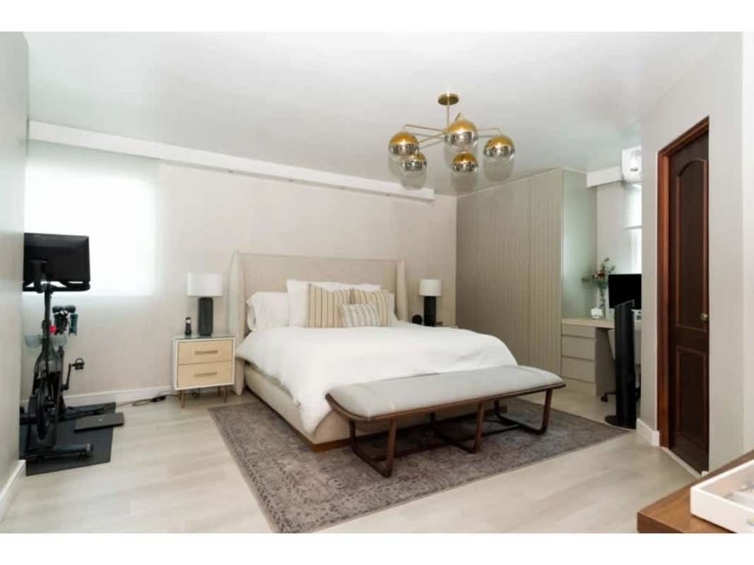 Large master bedroom with ensuite bath, built-in closets, AC, blackout curtains in PH BICSA Panama