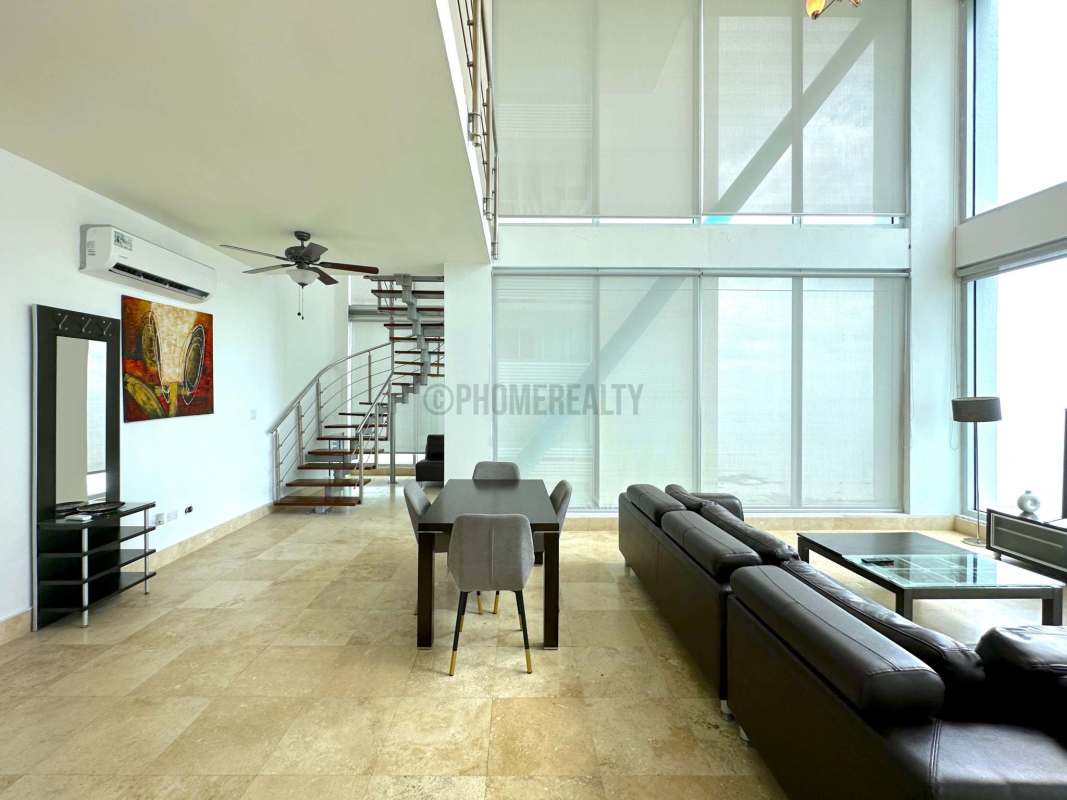 Fully equipped kitchen island oceanview loft apartment Ocean Club Panama