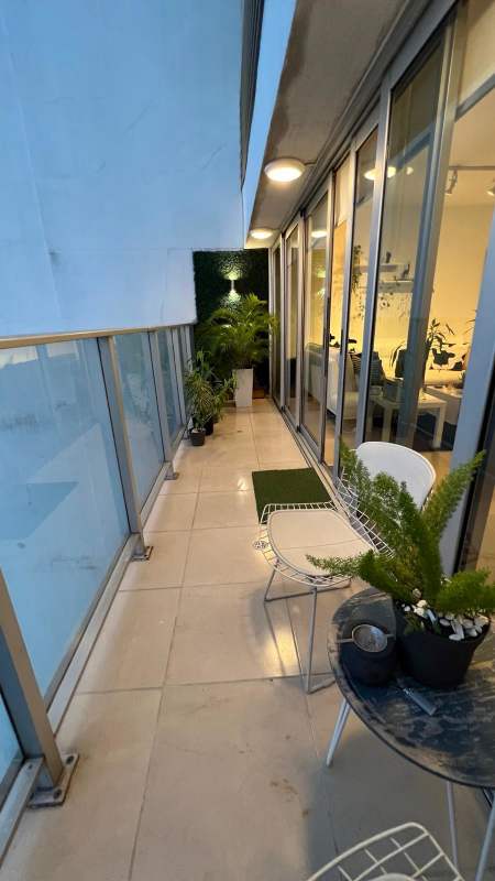 Ocean-view bedroom with split AC and built-in closet in PH Waters on the Bay Avenida Balboa Panama City