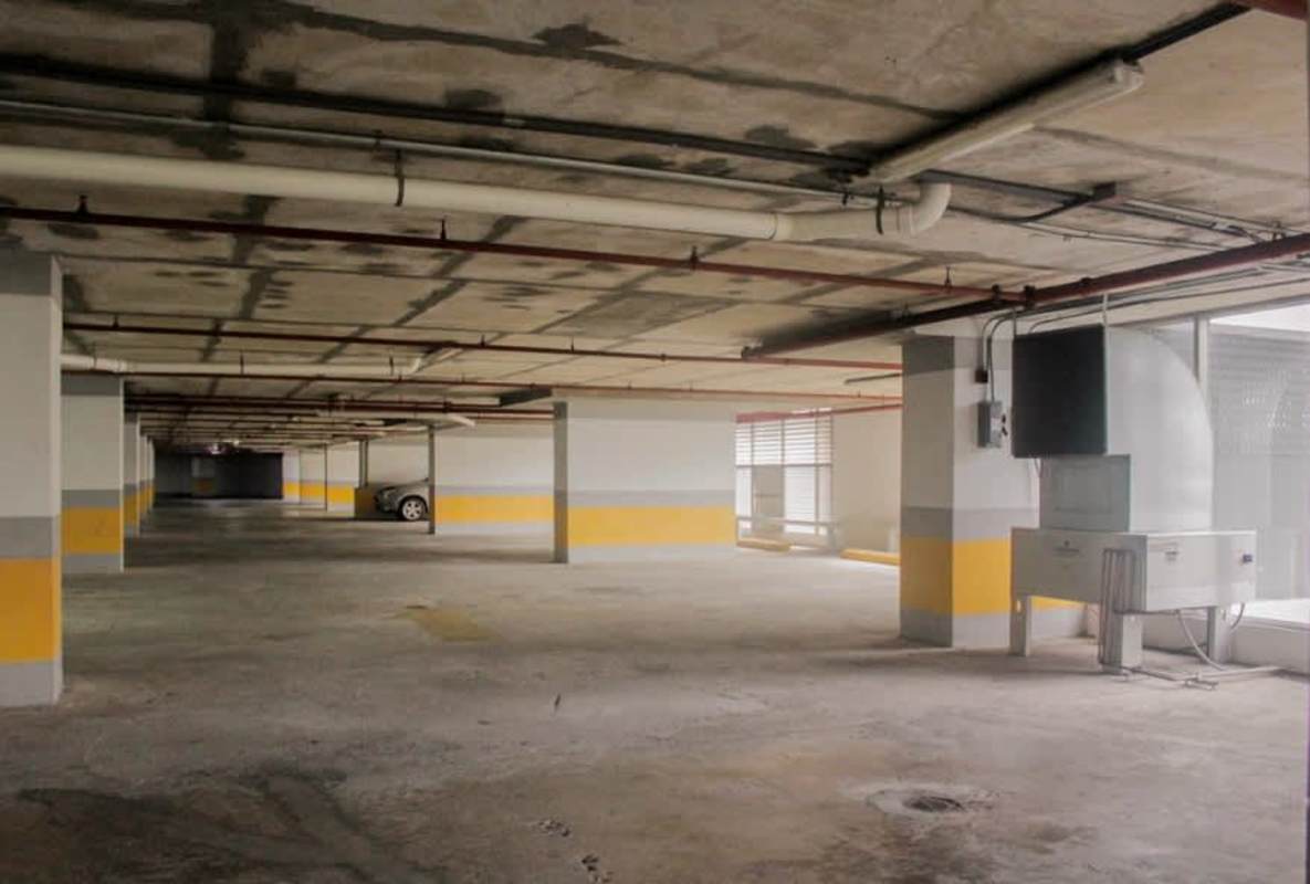 Multiple parking spaces interior garage PH BICSA office tower Panama