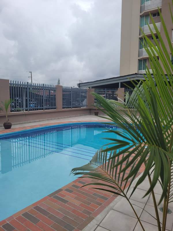 Outdoor pool at PH Creta Chanis La Fontana with fence and sun deck Panama City